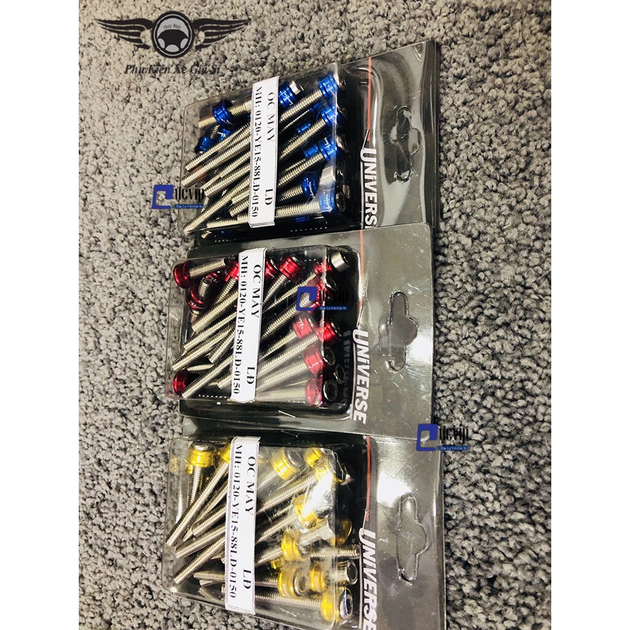 Dùng Cho Xe Winner - Bộ Ốc Máy Lông Đền Nhôm CNC