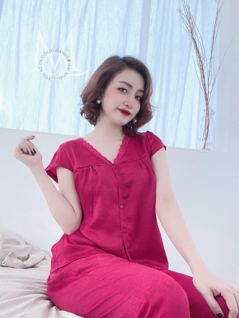 Đồ Bộ Pizama Satin Lụa Cánh Tiên