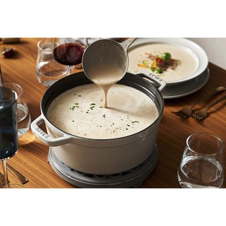 Nồi gang STAUB WHITE TRUFFLE 24 CM