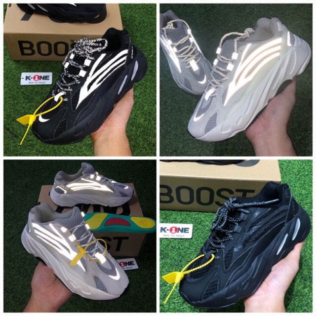 XẢ KHO THANH LÝ [ FULL BOX ] Yz700 Phản quang - Giày thể thao nam nữ :(