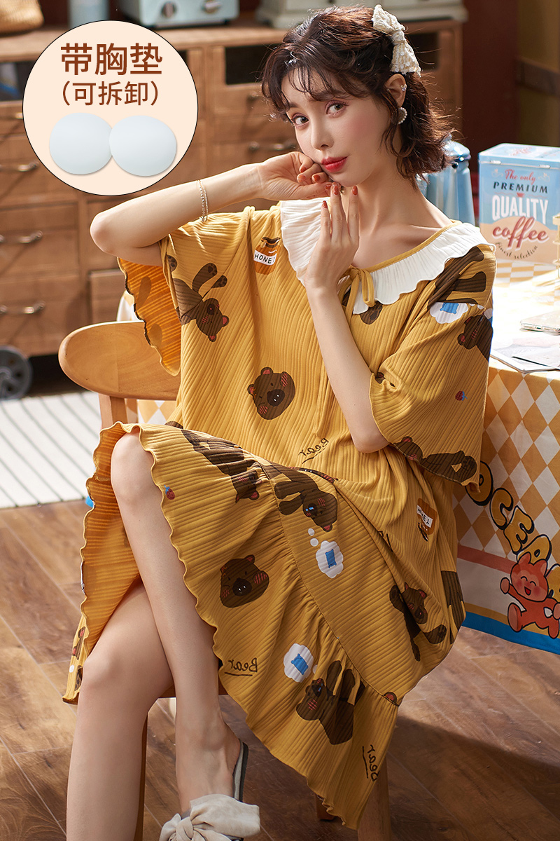 Đầm Ngủ Cỡ Lớn 4XL Có Miếng Đệm Ngực Tháo Rời Được | BigBuy360 - bigbuy360.vn