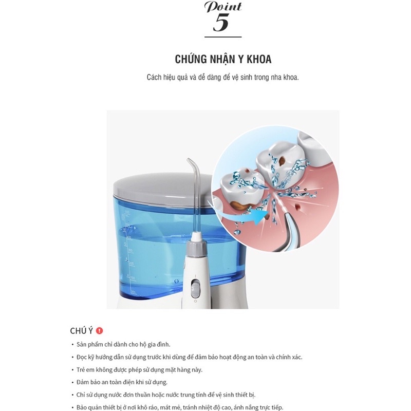 Máy Tăm Nước Lock&amp;Lock Oral Irrigator ENR111BLU Màu Xanh Dương