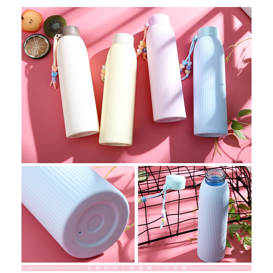 BÌNH ĐỰNG NƯỚC, CÀ PHÊ, TRÀ SỮA, BÌNH PHA TRÀ VỎ GÂN SỌC HÀN QUỐC GIỮ NHIỆT TỐT - BÌNH GIỮ NHIỆT ĐA SẮC CHẤT LƯỢNG CAO