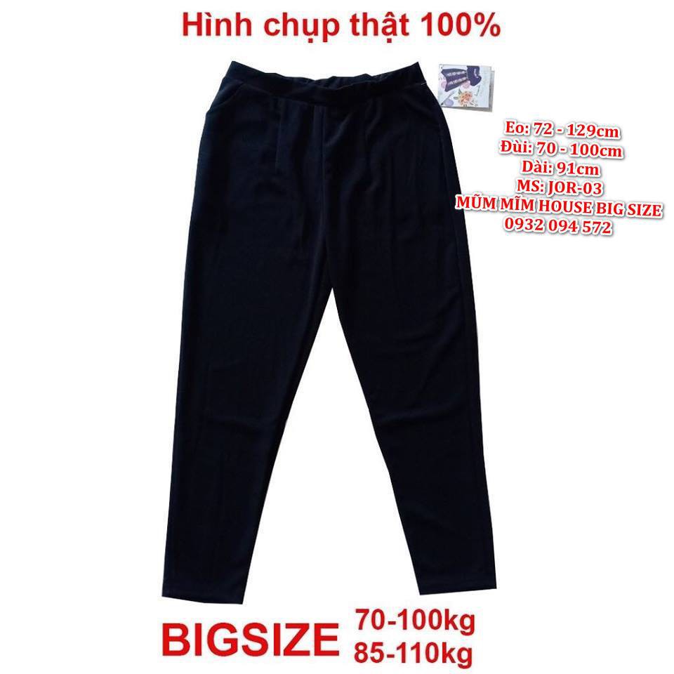 QUẦN BAGGY BIG SIZE 70KG ĐẾN 150K - QUẦN BAGGY BIG SIZE VÒNG 2 - 72CM - 129CM - QUẦN BAGGY NGOẠI CỠ DÀNH CHO NGƯỜI MẬP B