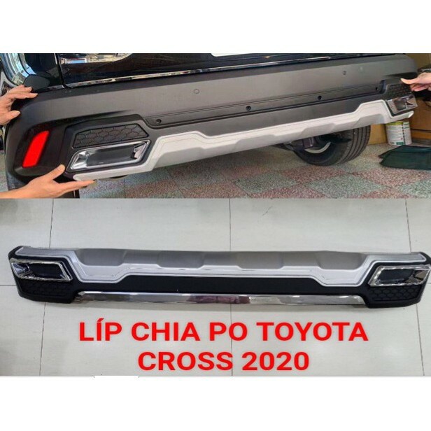 Lip Pô, Lip Chia Pô Xe Toyota Cross 2020 2021 Thể Thao Phong cách đẹp lắp đặt dễ dàng