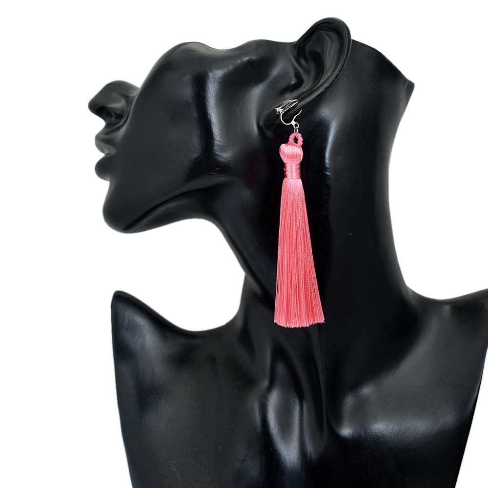 Khuyên tai tua tua tùy chọn màu sắc thời trang cá tính