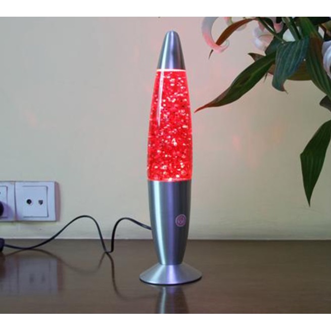 Đèn đối lưu lava lục giác kim tuyến trang trí phá cách, sang trọng