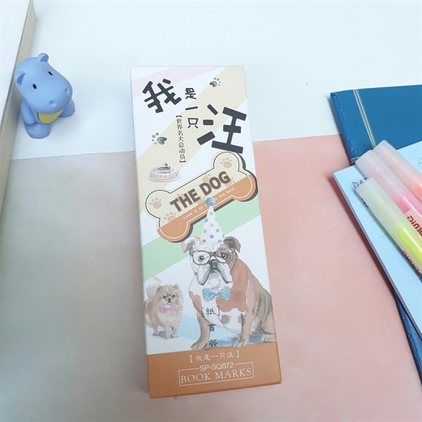 Hộp 30 Đánh Dấu Sách Bookmark Chủ Đề Động Vật 15x4cm