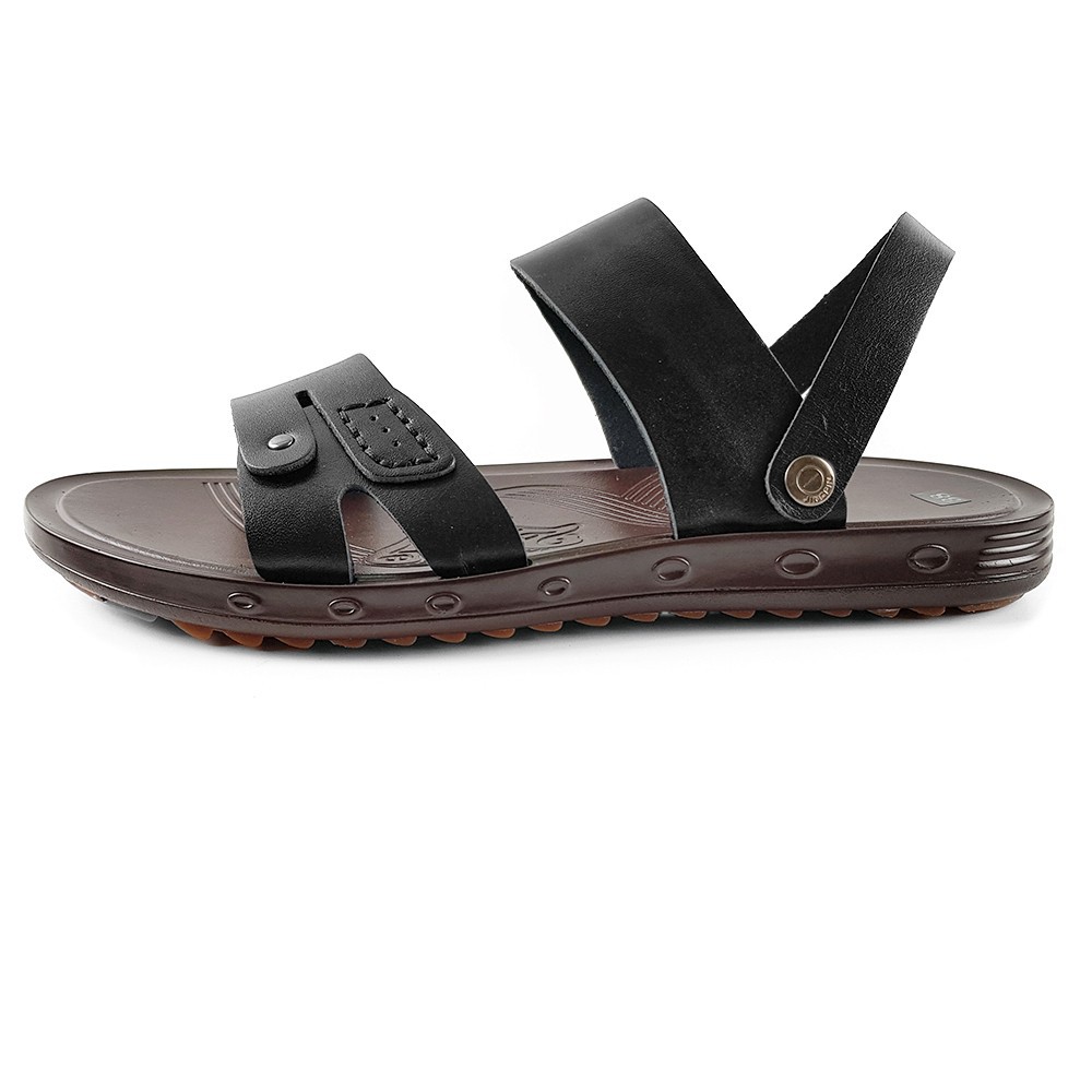 Dép Quai Hậu Nam Giày Sandal Nam Da Bò Thật Ensado DE7716