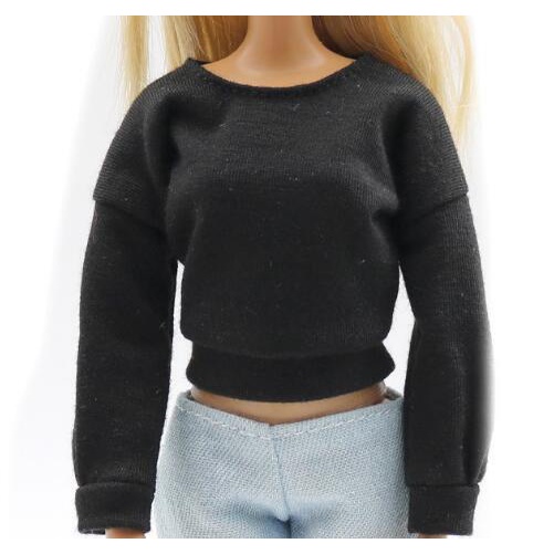 Bộ Áo Sweater Dài Tay + Chân Váy Xếp Ly Xinh Xắn Dành Cho Búp Bê 29cm