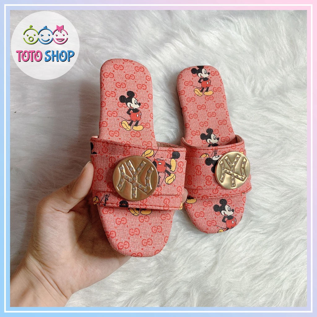 Dép quai hậu giày búp bê đính nơ cho bé gái từ 3 đến 6 tuổi