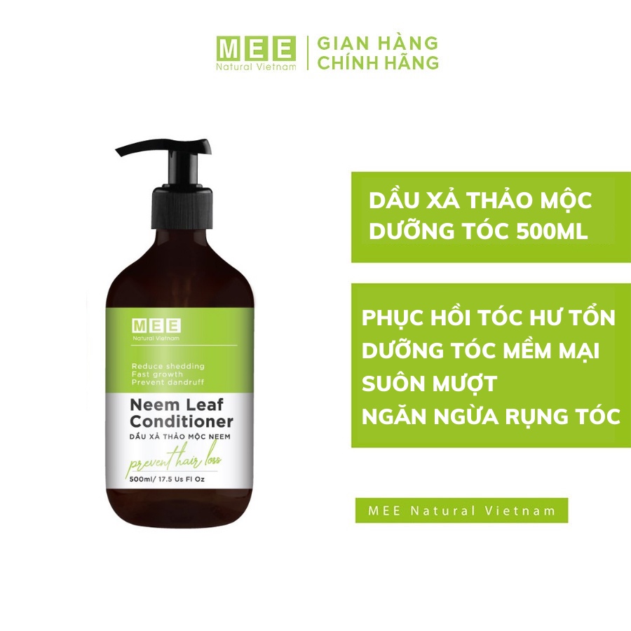 Dầu xả dưỡng tóc MEE NATURAL - Phục hồi, ngăn rụng tóc, dưỡng tóc suôn mượt 500ml