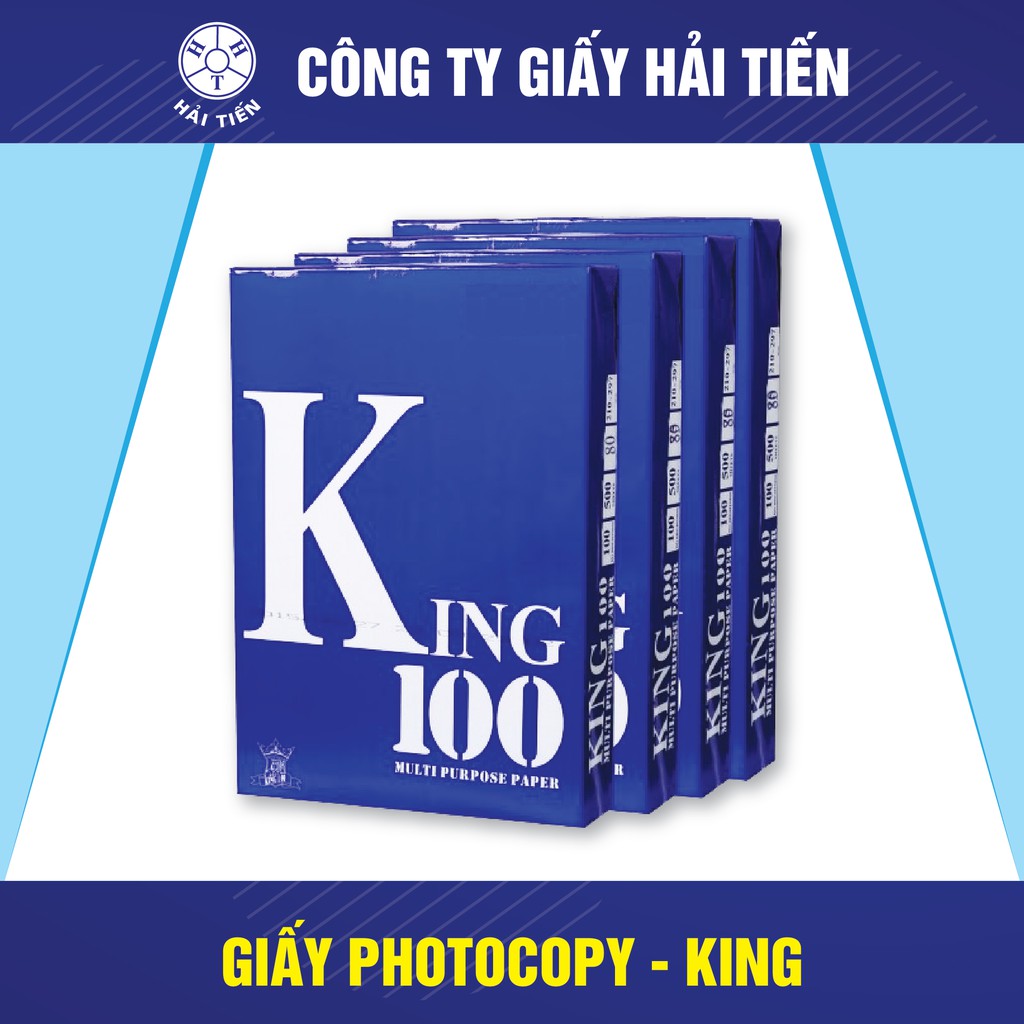 HẢI TIẾN Giấy in King 100 - A4/70gsm (500 tờ/ream)