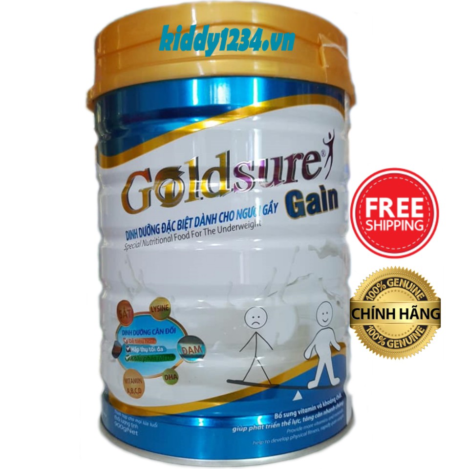 Sữa tăng cân Goldsure Gain NC 900g dành cho người gầy thích hợp mọi lứa