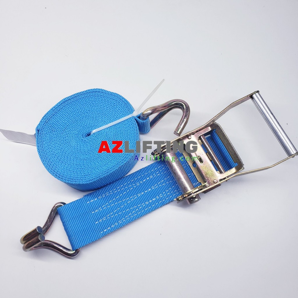 Dây cảo hàng tăng đơ bản 75mm 10 tấn móc J dài 8 mét