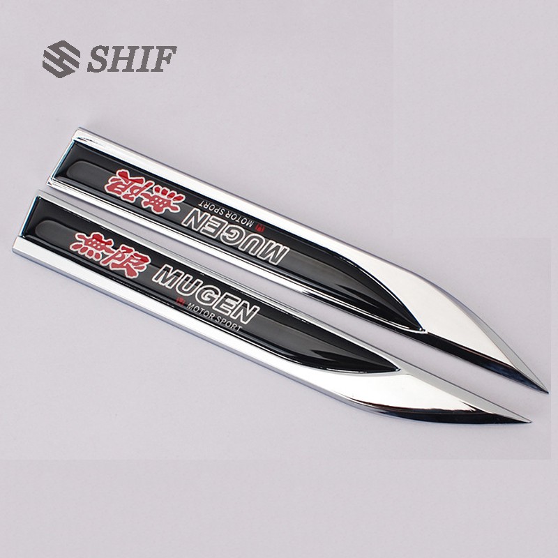Decal nhôm dán thanh chắn bùn cho xe hơi Honda