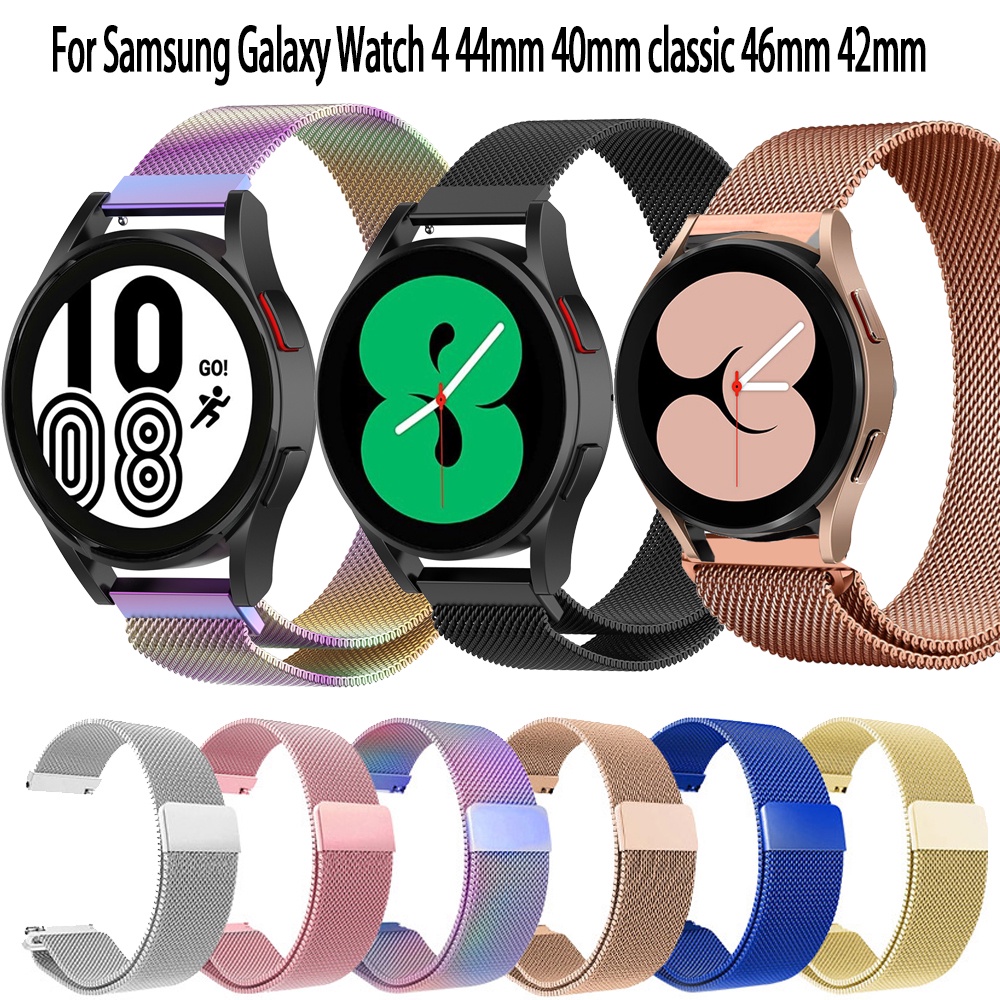 Dây Đeo Inox Milanese Cho Đồng Hồ Thông Minh Samsung Galaxy Watch 4 44mm 40mm Classic 46mm 42mm