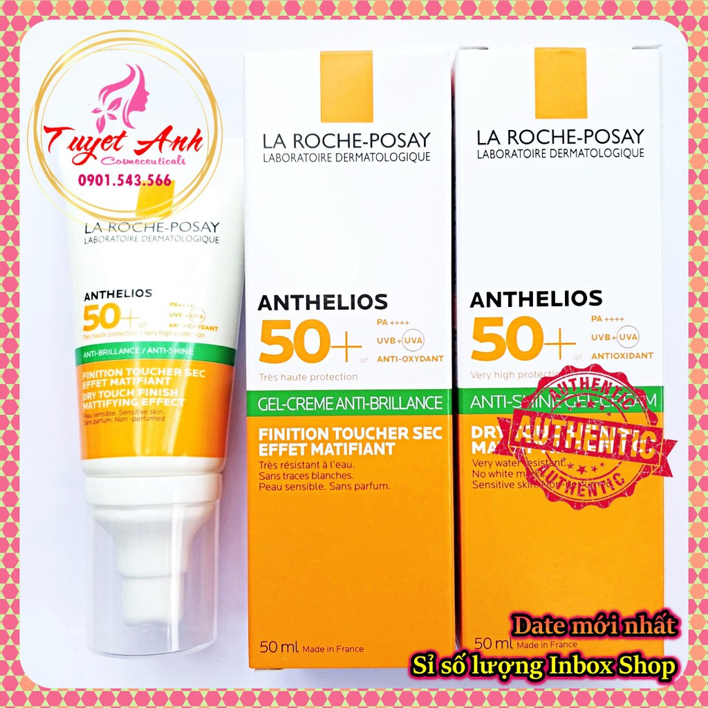 [Chinh Hãng] La_Roche_Posay Anthelios XL Gel SPF 50+, Kem chống nắng