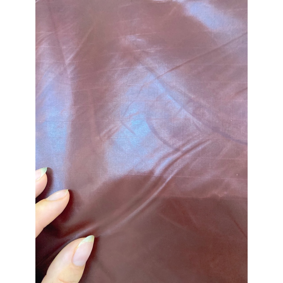 Vải may diều - màu nâu cafe caro - khổ rộng 1.5m