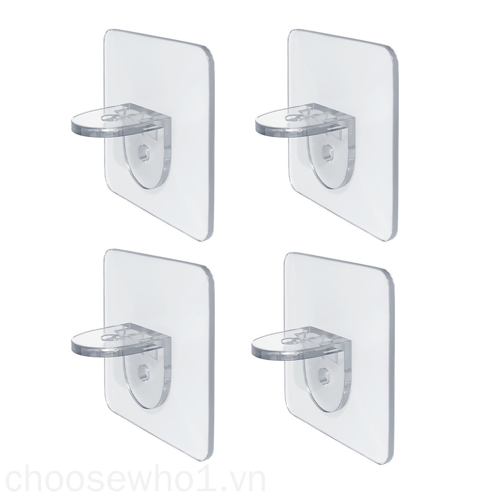 Set 4 chốt cài tủ quần áo 90° Kẹp nhựa gắn tủ treo đồ dùng tiện dụng