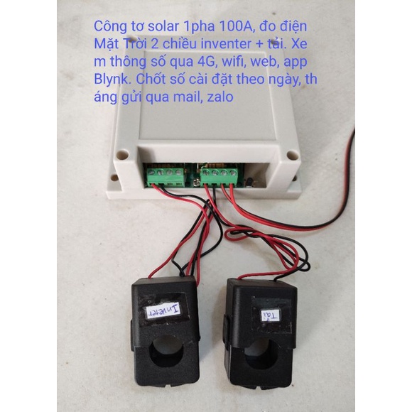 Công tơ điện tử Wifi điện mặt trời Solar 1 pha 3 pha