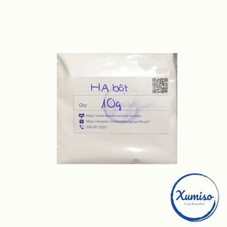 Hyaluronic acid powder - HA dạng bột - Chất giữ ẩm cho da - nguyên liệu mỹ phẩm xumiso 1g/5g/10g