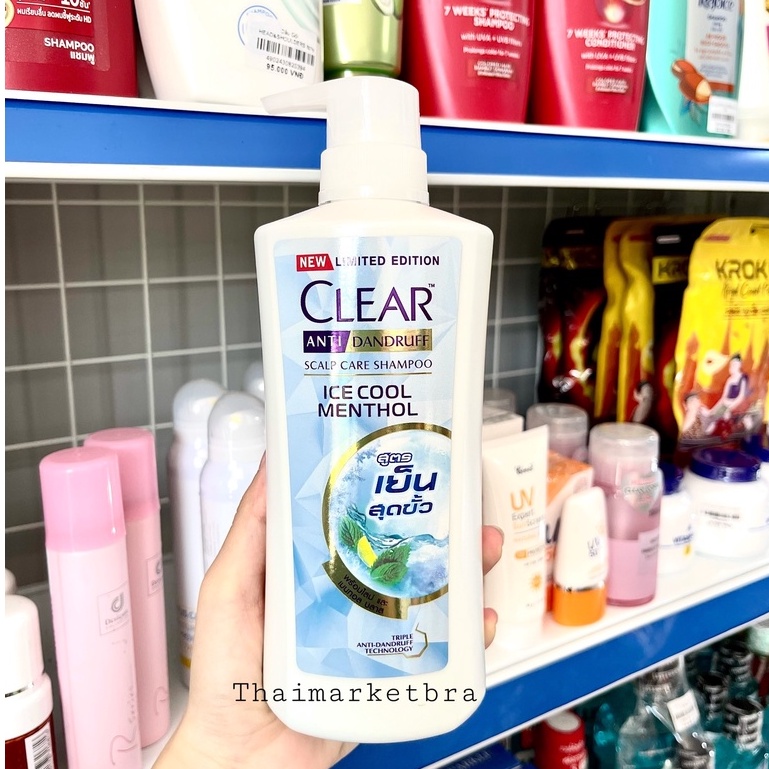 Dầu Gội Clear Bạc Hà &amp; Hoa Anh Đào Thái Lan Mẫu Mới