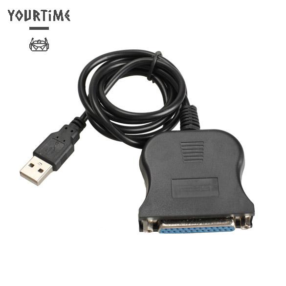 Cáp chuyển đổi USB 1.1 sang DB25 màu đen