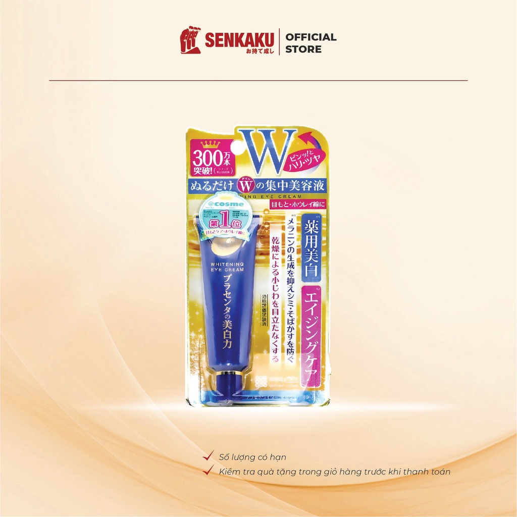 Kem mắt ngừa thâm làm mờ nếp nhăn mắt Meishoku Whitening Eye Cream Nhật Bản | BigBuy360 - bigbuy360.vn