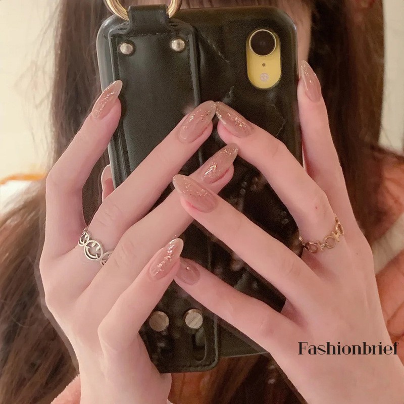 Bộ 24 móng tay giả phối màu sắc nhã nhặn thời trang