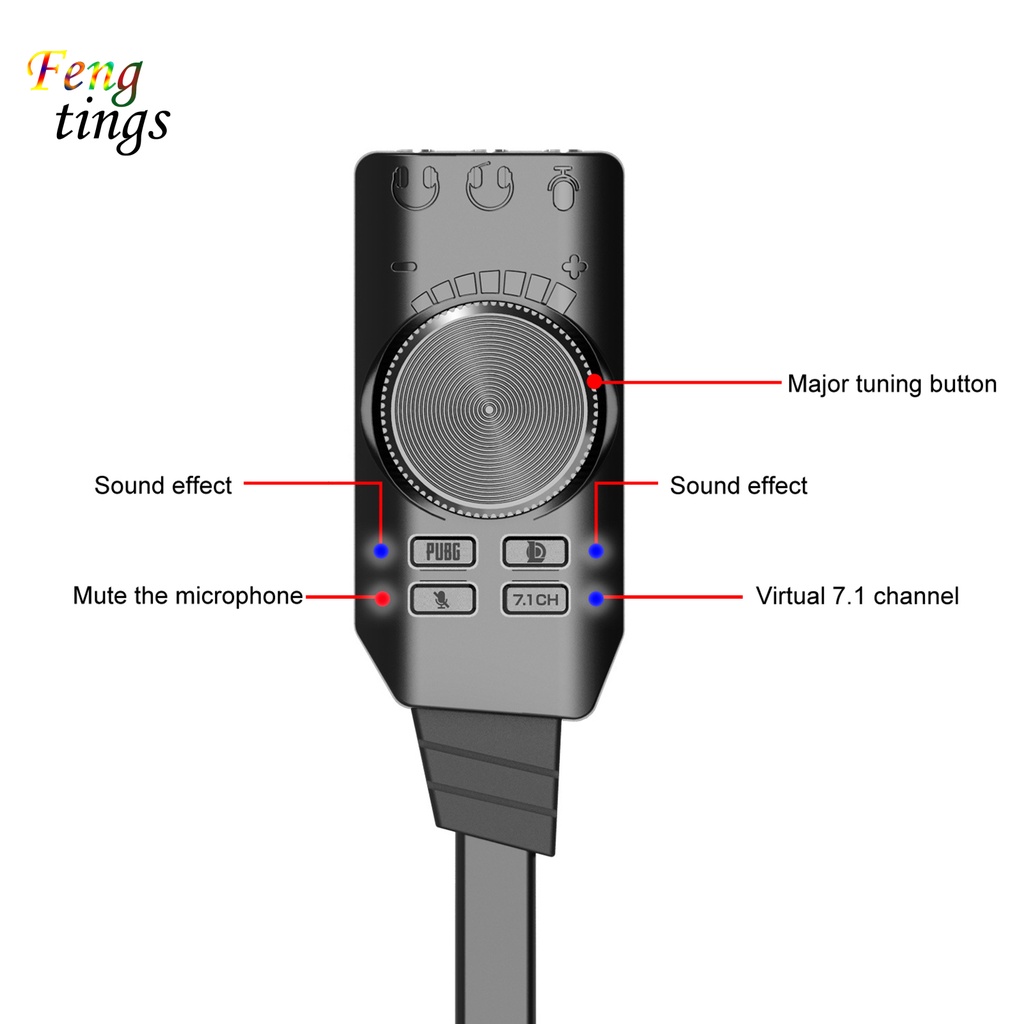 Thiết Bị Chuyển Đổi Âm Thanh 7.1 Kênh Usb Cho Pc