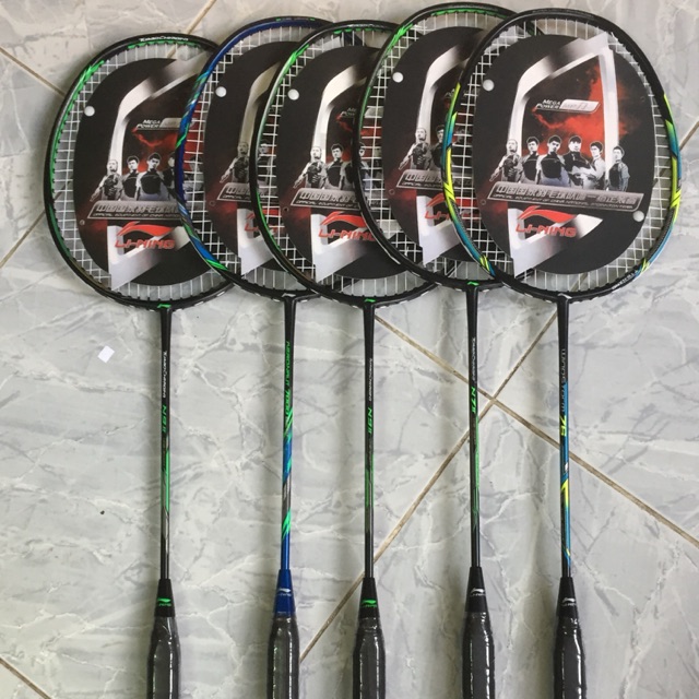 Vợt lining Đan cước sẵn bằng nhôm tặng cuốn cán