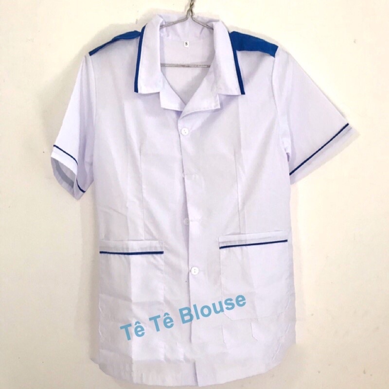 Cầu Vai Xanh gắn áo Blouse dành cho sinh viên trường y, dược, thực tập sinh