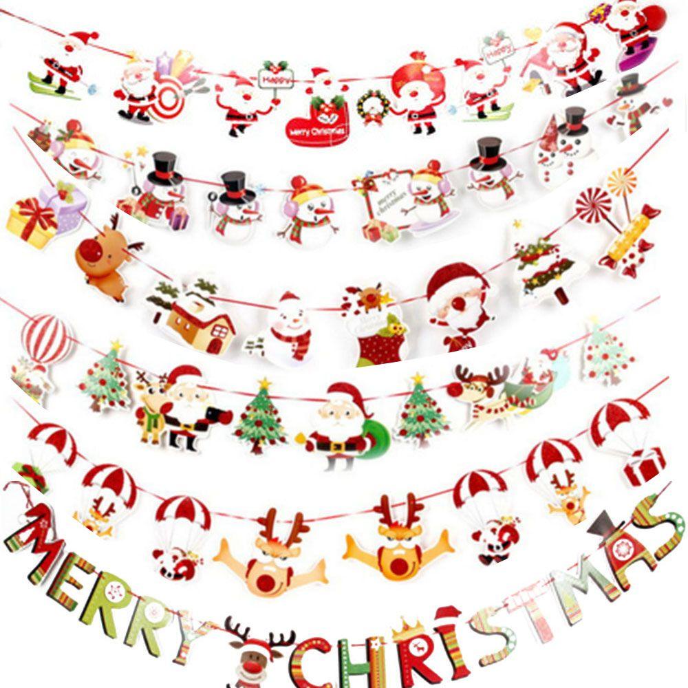 Dây Cờ Treo Trang Trí Cây Thông Noel Lãng Mạn