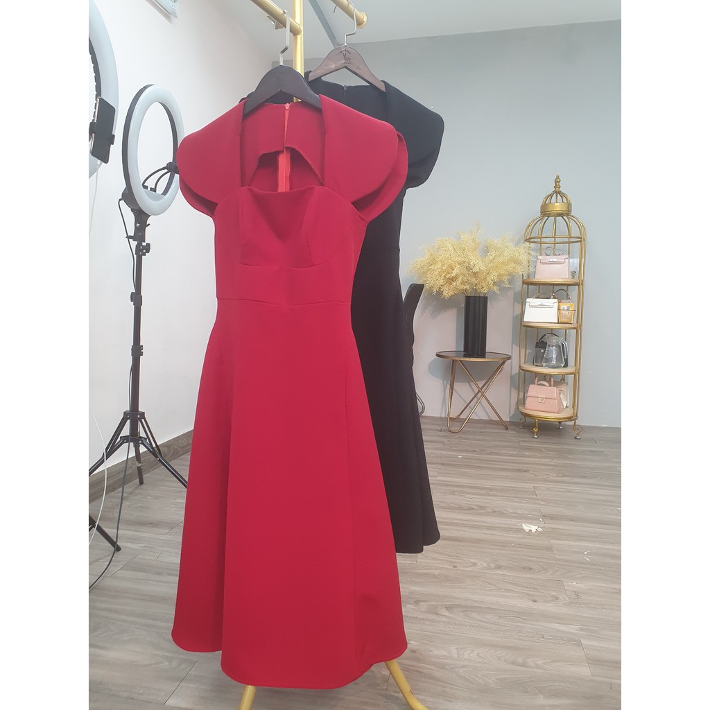 Monoco- Váy xòe cổ vuông tay cánh hồng-8611 | BigBuy360 - bigbuy360.vn