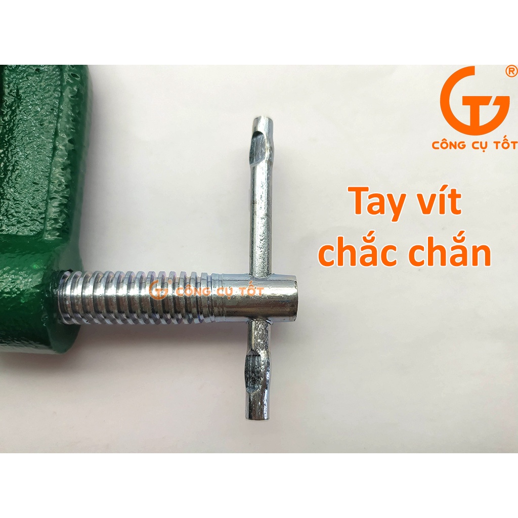Vam gang chữ C màu xanh lá 6 inch