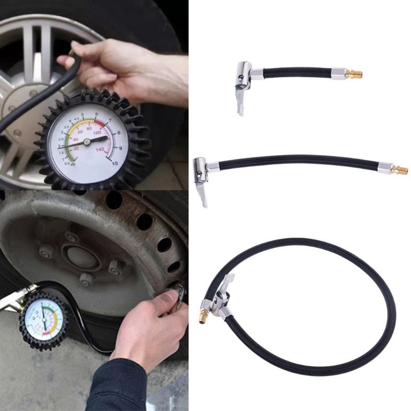 Ống chuyển đổi van máy bơm hơi từ kết nối vặn sang kết nối bấm cho xe đạp/ xe máy/ xe moto