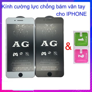 Kính Cường lực 9D chống vân tay iphone 6/6plus/6s/6s plus/6/7/7plus/8/8plus/x/xs/xs max/11/11 pro/11 promax