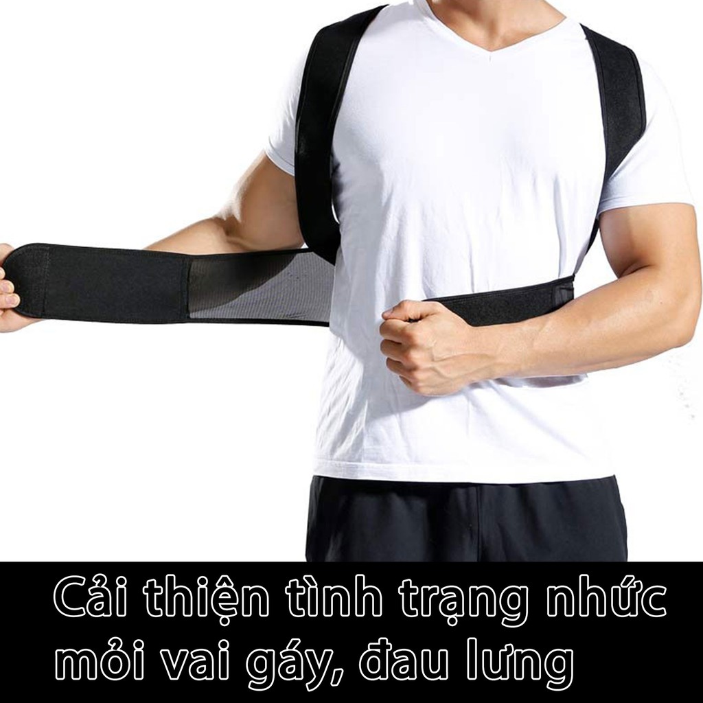 Đai đinh hình cột sống chống gù - giảm mệt mỏi vai gáy, lưng, cổ giúp hiệu quả công việc - NDHS-8078-DHCS