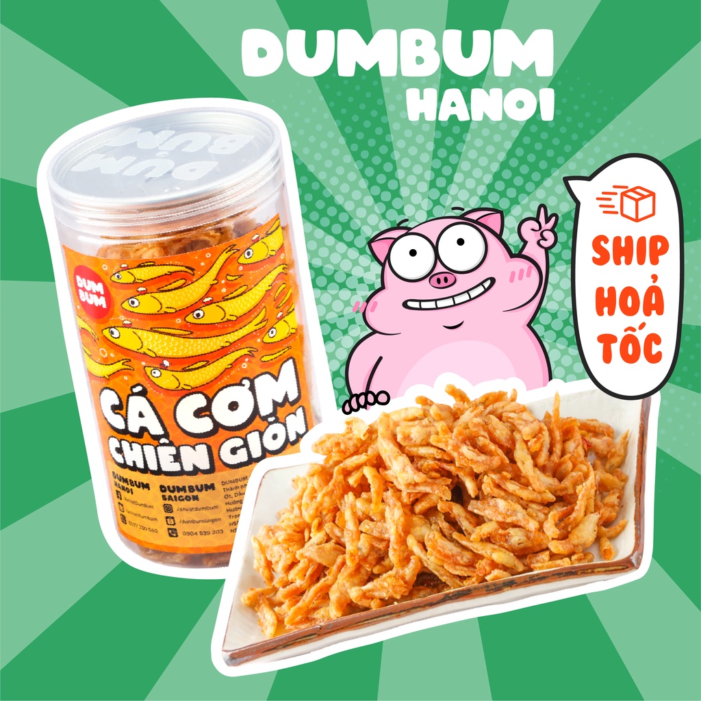Cá cơm chiên giòn DumBum 250g đồ ăn vặt Hà Nội