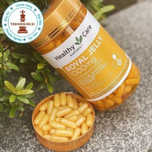 Sữa Ong Chúa Royal Jelly 1000 Healthy Care, Úc (365 viên) hỗ trợ sức khoẻ với nhiều công dụng