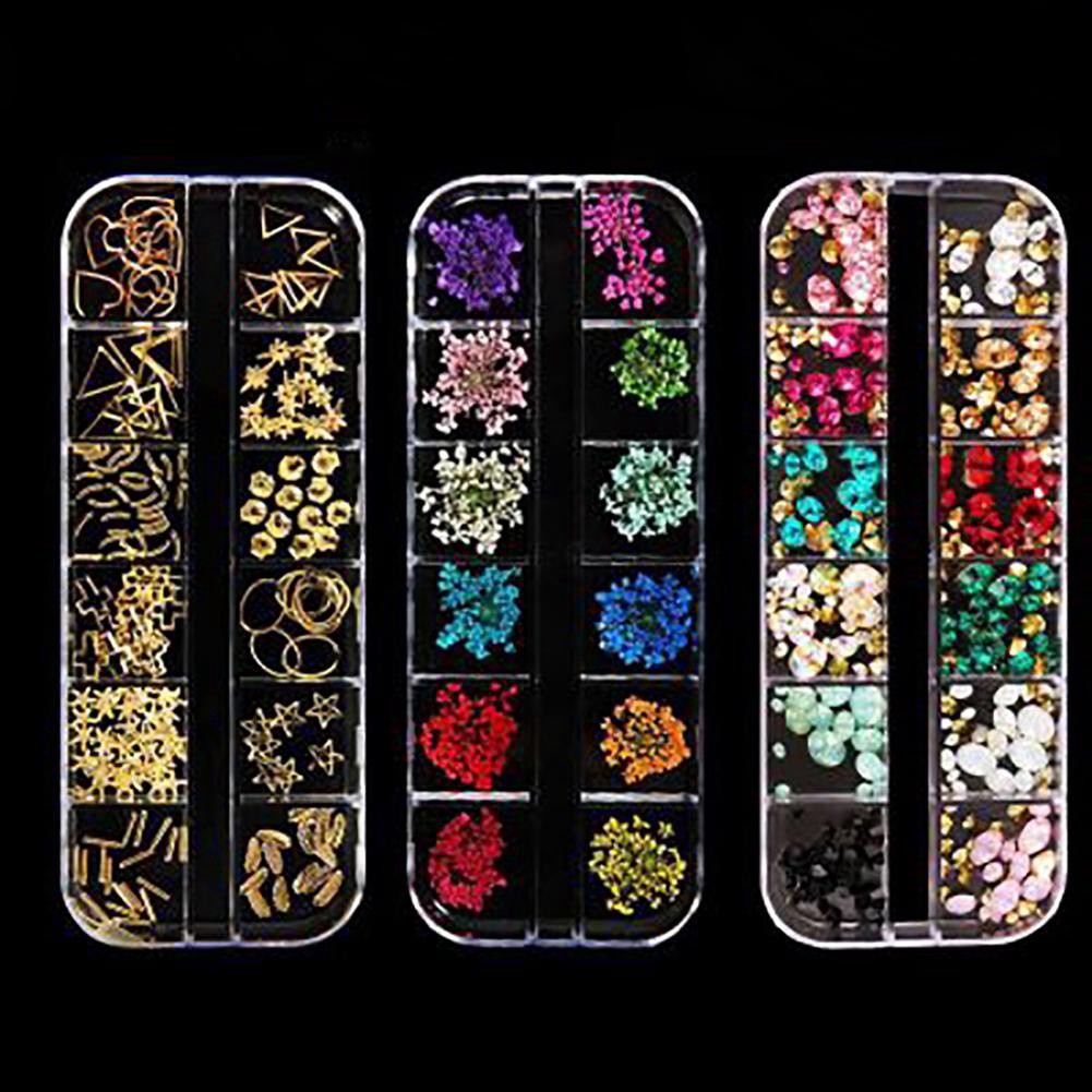 Hộp đá đính móng tay lấp lánh