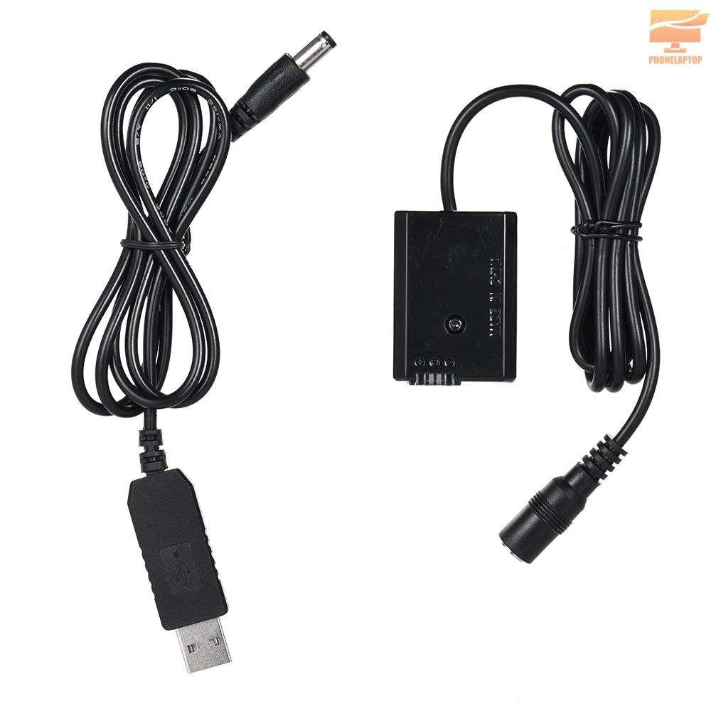 Lapt Andoer NP-FW50 Dummy Battery + DC Power Bank (5V 2A) USB Adapter Cable Replacement for AC-PW20 for Sony NEX-3/5/6/7 Series A33 A37 A35 A55 a7 a7R a7II A6000 A6300