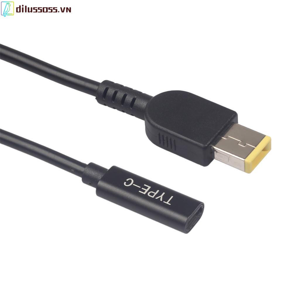 Cáp sạc Dilussoss chuyển đổi từ cổng Type-C sang cổng vuông PD cho Lenovo Thinkpad