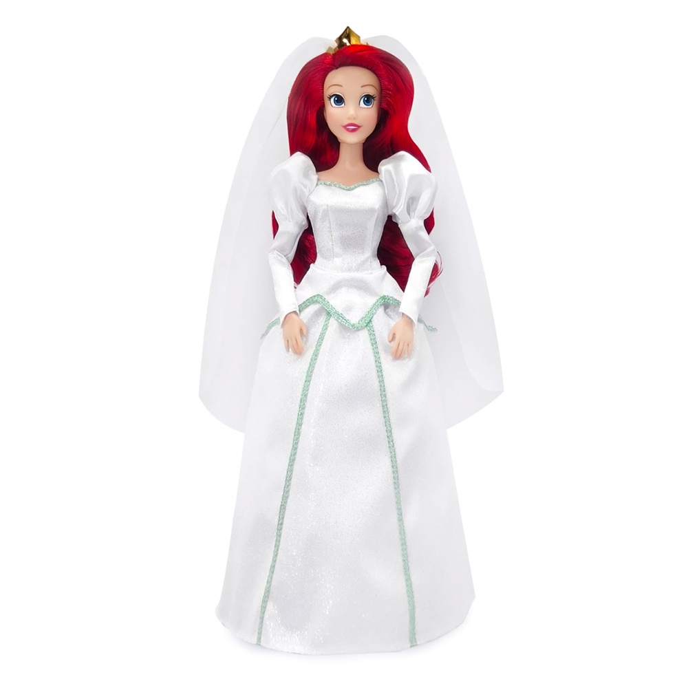 MỚI Búp Bê Nàng Tiên Cá Ariel Váy Cưới Trắng Nguyên Bản Trong Phim Hoạt Hình Disney Classic Doll