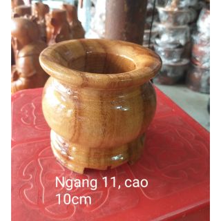 Bát nhang gỗ bỏ ngang 11cm