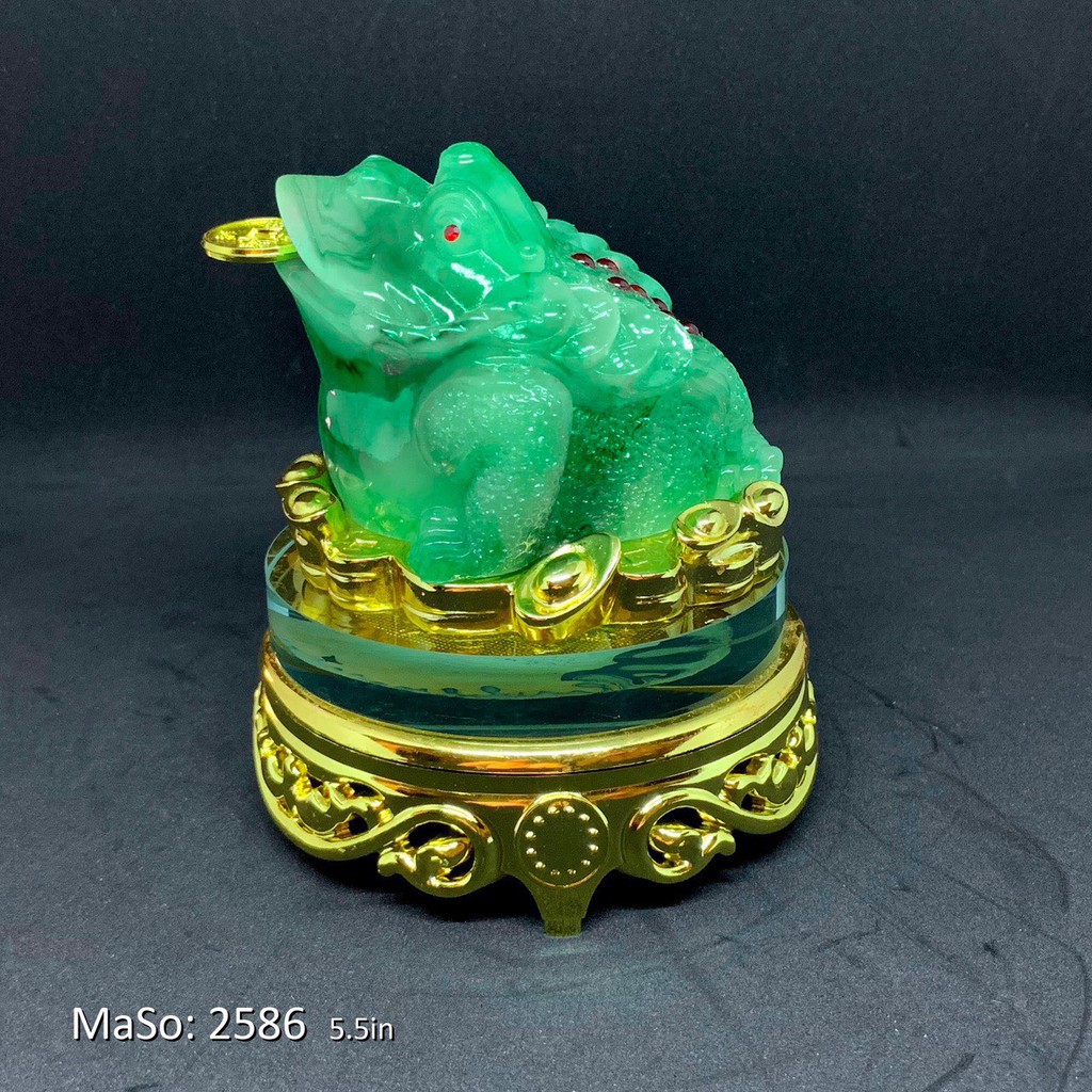 Cóc (Thiềm Thừ)/ Tỳ hưu Ngọc Phong Thủy Đế Kiếng Xoay