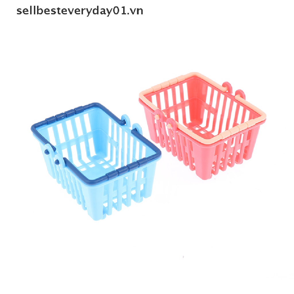 Mô Hình Giỏ Mua Sắm Mini Đồ Chơi Cho Nhà Búp Bê