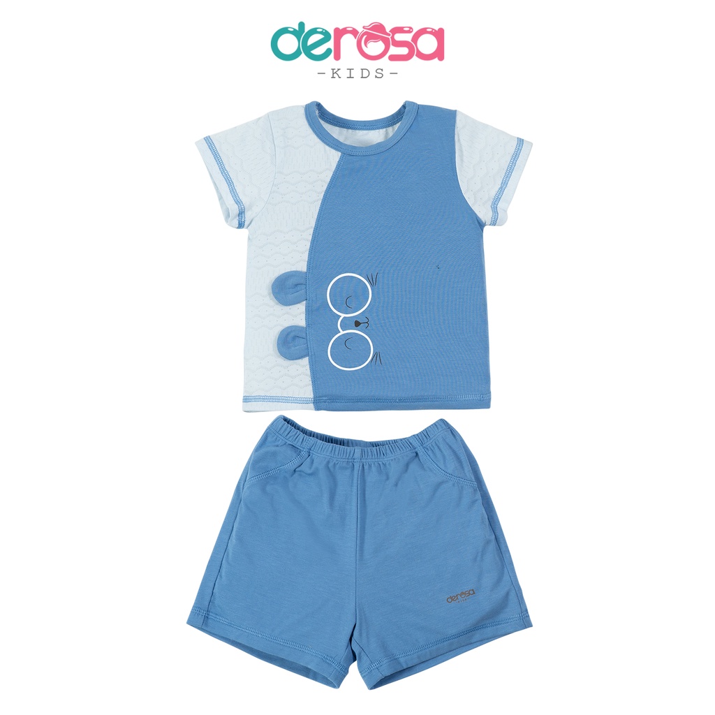 Bộ quần áo cho bé trai và bé gái sơ sinh cài vai DEROSA KIDS  B525-533