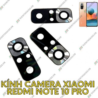 Mặt kính camera sau Redmi note 10 Pro 4g sẵn keo dán